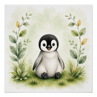 Wilde dieren Pinguïn Muurkunst Natuur Poster