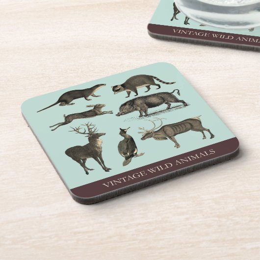 Wilde Dieren Plastic Onderzetter Set (Linkerzijde)