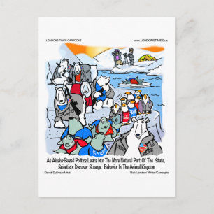 Wilde Dieren & Politiek In Alaska Grappige Cadeaus Briefkaart