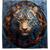 Wilde Dieren Portret Reflecties Douchegordijn (Voorkant)