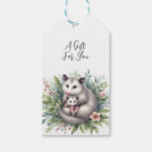 Wilde dieren Possum Cadeaulabel (Voorkant)