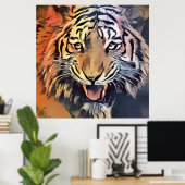 Wilde dieren poster (Thuiskantoor)