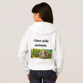 Wilde dieren print meisjes hoodies / Zazzle (Achterkant volledig)