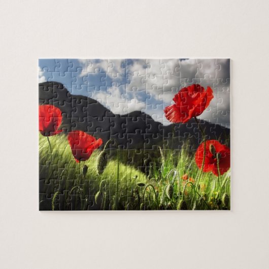 Wilde Dieren Puzzel - Rode Klaprozen (Horizontaal)