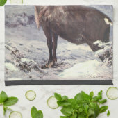 wilde dieren, rendierCaribisch gebied door CE Swa Theedoek (Gevouwen)