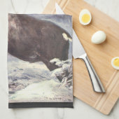 wilde dieren, rendierCaribisch gebied door CE Swa Theedoek (Quarter Fold)