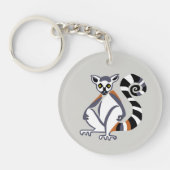 Wilde dieren - RingstaartLEMUR - Bedreigd dier - Sleutelhanger (Voorkant)