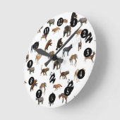 Wilde dieren ronde klok (Hoek)