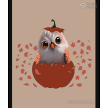 wilde dieren schattig bosdieren : Uil, & Konijn