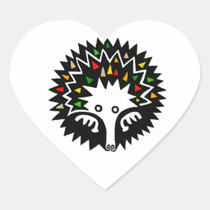 Wilde dieren - Schattige ECHIDNA - Aussie wildlife Hart Sticker
