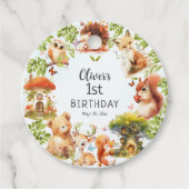 Wilde dieren Schattige magisch bos Bedankjes Labels (Voorkant)