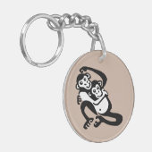 Wilde dieren - Schattigee BONOBO - Chimpansee - Na Sleutelhanger (Voorkant Links)