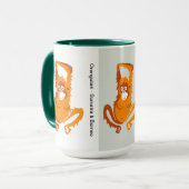 Wilde dieren - Schattigee ORANG-OETAN - Natuur - Mok (Voorkant links)