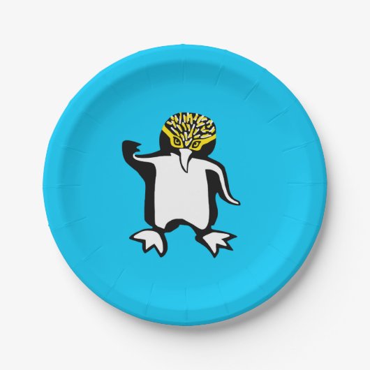 Wilde dieren - Schattigee Pinguïn - Dierenvriend - Papieren Bordje (Voorkant)