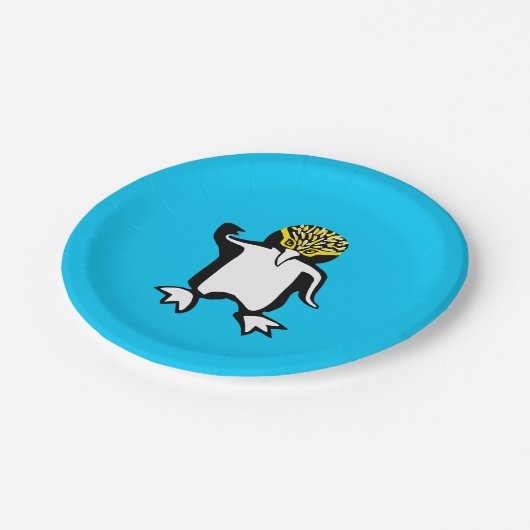 Wilde dieren - Schattigee Pinguïn - Dierenvriend - Papieren Bordje (Gekanteld)