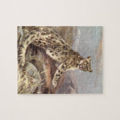  wilde dieren, sneeuwluipaard van CE Swan Legpuzzel (Horizontaal)