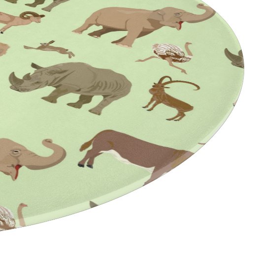 Wilde dieren snijplank (Hoek)