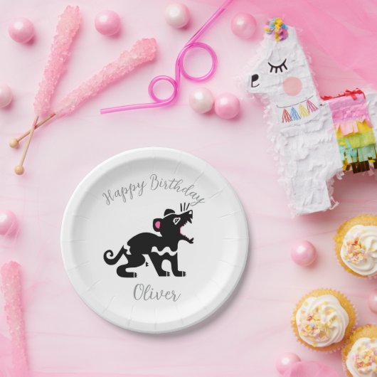 Wilde dieren - Tasmaanse DEVIl - Verjaardag - Fees Papieren Bordje (Feest)