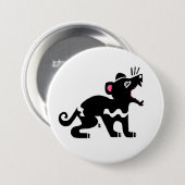 Wilde dieren - TASMANIAN DEVIL- buideldieren Ronde Button 7,6 Cm (Voorkant /achterkant)