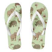 Wilde dieren teenslippers (Voetbed)