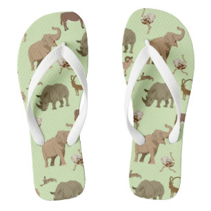 Wilde dieren teenslippers