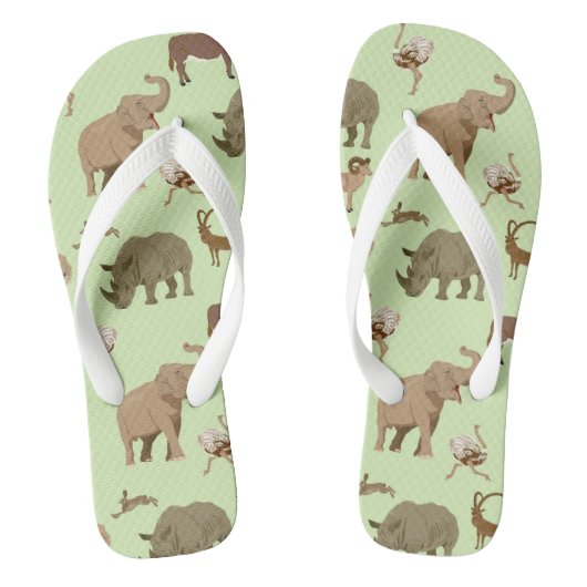 Wilde dieren teenslippers (Voetbed)