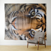 Wilde dieren - Tijger achtergrond muurkunst Wandkleed (In Situ (horizontaal))