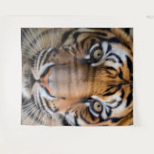 Wilde dieren - Tijger achtergrond muurkunst Wandkleed (Voorkant (horizontaal))