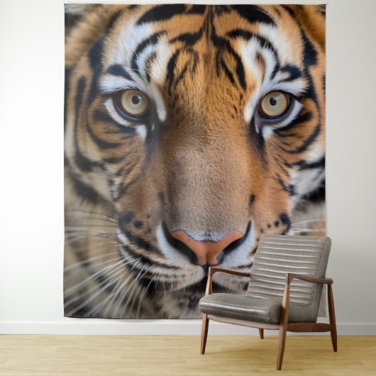 Wilde dieren - Tijger achtergrond muurkunst Wandkleed (In situ)