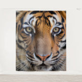 Wilde dieren - Tijger achtergrond muurkunst Wandkleed (Voorkant)