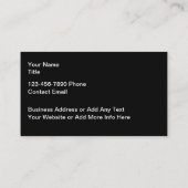 Wilde dieren Tijger Visitekaartjes (Achterkant)