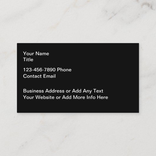 Wilde dieren Tijger Visitekaartjes (Achterkant)