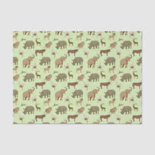 Wilde dieren tissuepapier