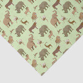 Wilde dieren tissuepapier (Detail)