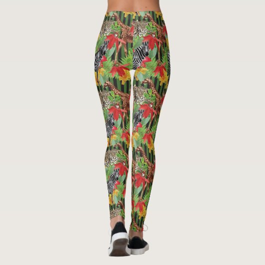 Wilde dieren uit Afrika Leggings (Achterkant)