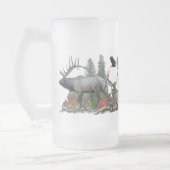 Wilde dieren uit Noord-Amerika Matglas Bierpul (Links)