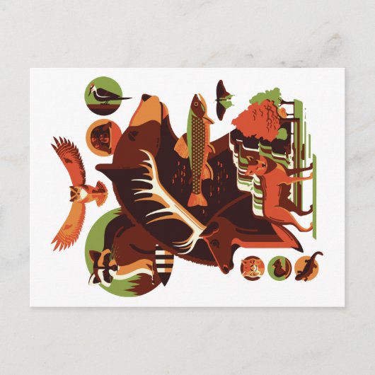 Wilde Dieren V.07 Briefkaart (Voorkant)