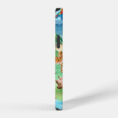 Wilde dieren van Afrika op de achtergrond van de s iPhone Hoesje (Rechterkant)