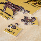 Wilde dieren van de Wereldpuzzel Legpuzzel (Zijkant)