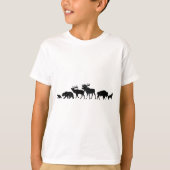 Wilde dieren van geelsteen t-shirt (Voorkant)