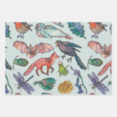 Wilde dieren van Ierland Wrapping Paper Set (Voorkant 3)