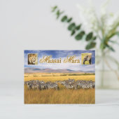 Wilde dieren van Maasai Mara in Kenia Briefkaart (Staand voorkant)