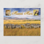 Wilde dieren van Maasai Mara in Kenia Briefkaart (Voorkant)