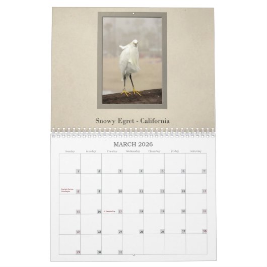 Wilde dieren van Noord-Amerika Kalender (Mar 2026)