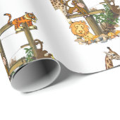 Wilde dieren Verpakkingspapier Cadeaupapier (Rol Hoek)