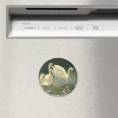  wilde dieren, Victoriaans witte zwanen Magneet (Insitu (Vaatwasser))