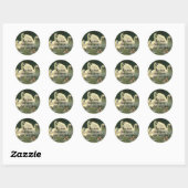  wilde dieren, Victoriaans witte zwanen Ronde Sticker (Vel)