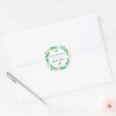 wilde dieren vierkante sticker (Envelop)
