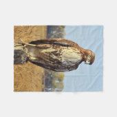 Wilde dieren, vlooiendeken, vogels, rode staarthaw fleece deken (Voorkant (Horizontaal))