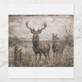 Wilde dieren wijn etiket (Enkel label)
